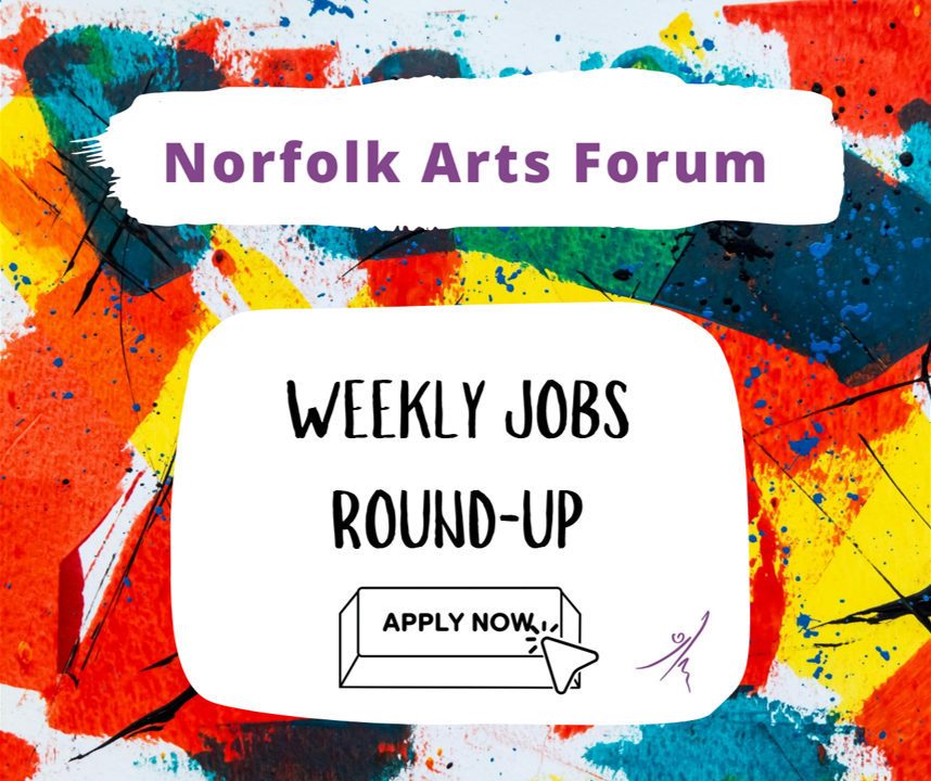 NCCArtsService's tweet photo. 📣 Job Listings from last week's Norfolk Arts Forum Bulletin.  

Check the comments below for listings ⬇️

To receive our weekly bulletin directly, email arts@norfolk.gov.uk and request to sign up.    

#NorfolkJobs #ArtJobsInNorfolk #ArtJobs https://t.co/mKxLPamfvK