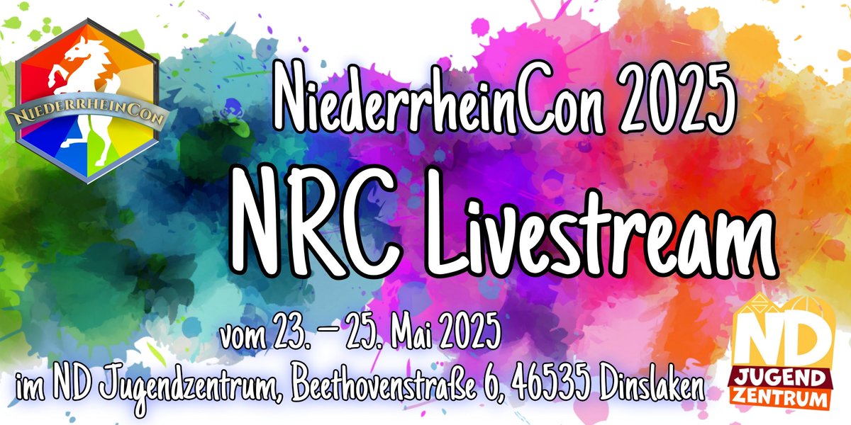 Livestream auf der NiederrheinCon 2025 – Live dabei sein, auch von zu Hause!

Die #DarkSpirits streamen für dich direkt von der NRC!

🧵