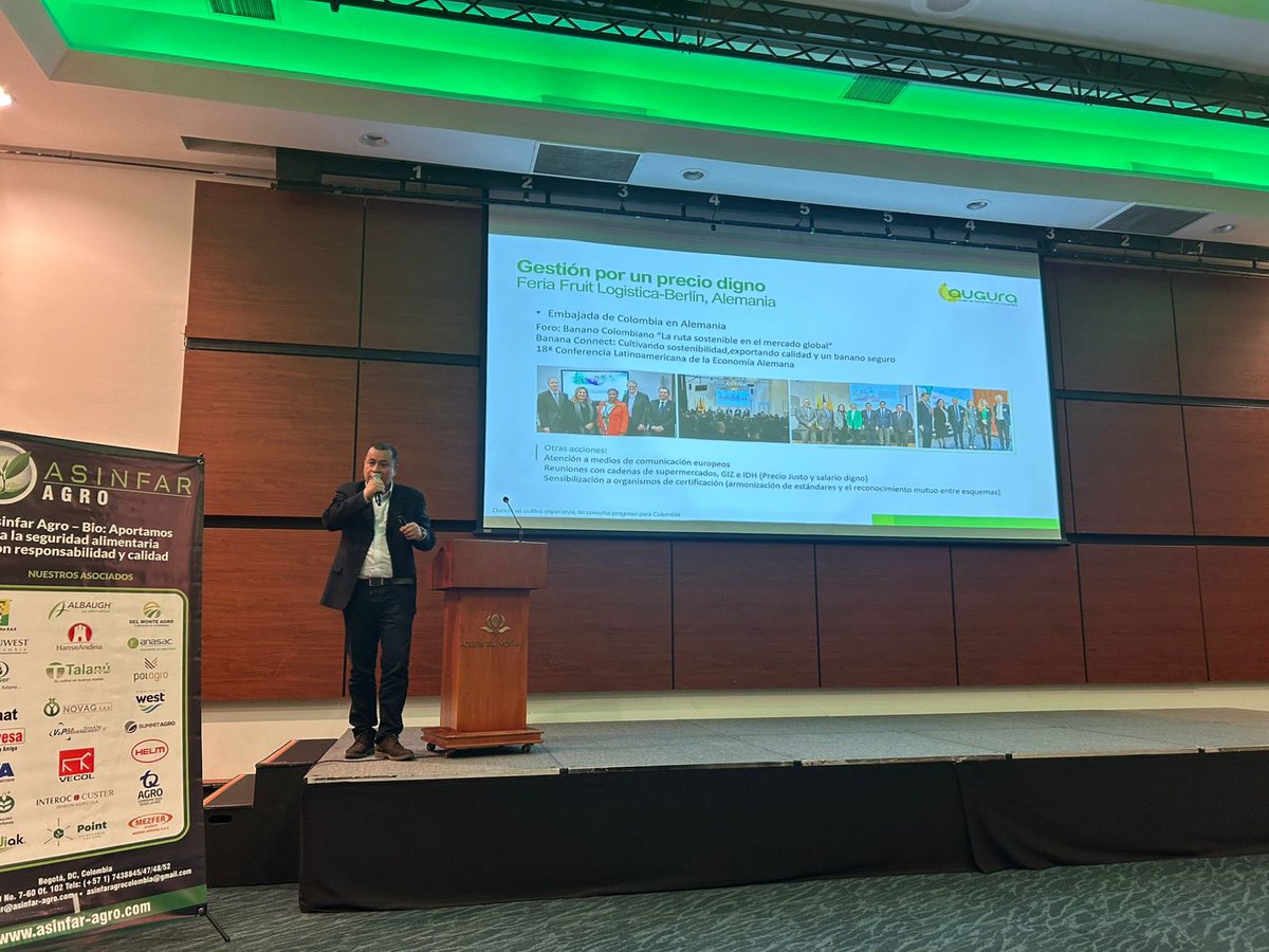 Augura (@auguracolombia) on Twitter photo #AEstaHora participamos como conferencistas en el XIV Foro Sectorial Agrícola “Perspectivas Agroindustriales 2025” <a href="/periodicoAyG/">Periódico A&G</a> #Asinfar donde destacamos el rol fundamental del sector bananero en la economía colombiana, impulsando el empleo rural, el desarrollo de #AEstaHora participamos como conferencistas en el XIV Foro Sectorial Agrícola “Perspectivas Agroindustriales 2025” <a href="/periodicoAyG/">Periódico A&G</a> #Asinfar donde destacamos el rol fundamental del sector bananero en la economía colombiana, impulsando el empleo rural, el desarrollo de