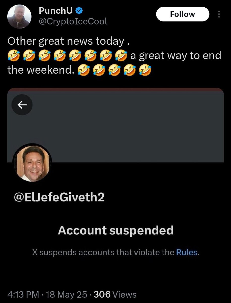The man has given a LOT to many communities in the space and some absolute dogshit thieves got his account suspended and are currently attempting to do a victory lap 
The <a href="/X/">X</a> tos is clear inciting hate against anyone is prohibited 

#FreeJeff

Free <a href="/ElJefeGiveth2/">Jeff</a>