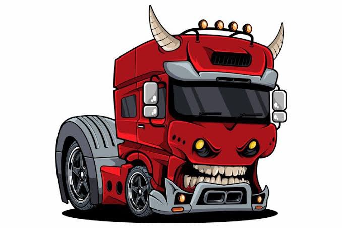 تريلا الغاضبة😡🚚