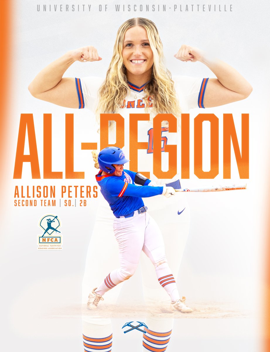 UW-Platteville Athletics (@uwp_pioneers) on Twitter photo 🎉All-REGION HONORS!
Congrats to Mo Dietz and Allison Peters on earning <a href="/NFCAorg/">National Fastpitch Coaches Association</a> All-Region honors!
Read more ➡️ letsgopioneers.com/sports/sball/2… 🎉All-REGION HONORS!
Congrats to Mo Dietz and Allison Peters on earning <a href="/NFCAorg/">National Fastpitch Coaches Association</a> All-Region honors!
Read more ➡️ letsgopioneers.com/sports/sball/2…