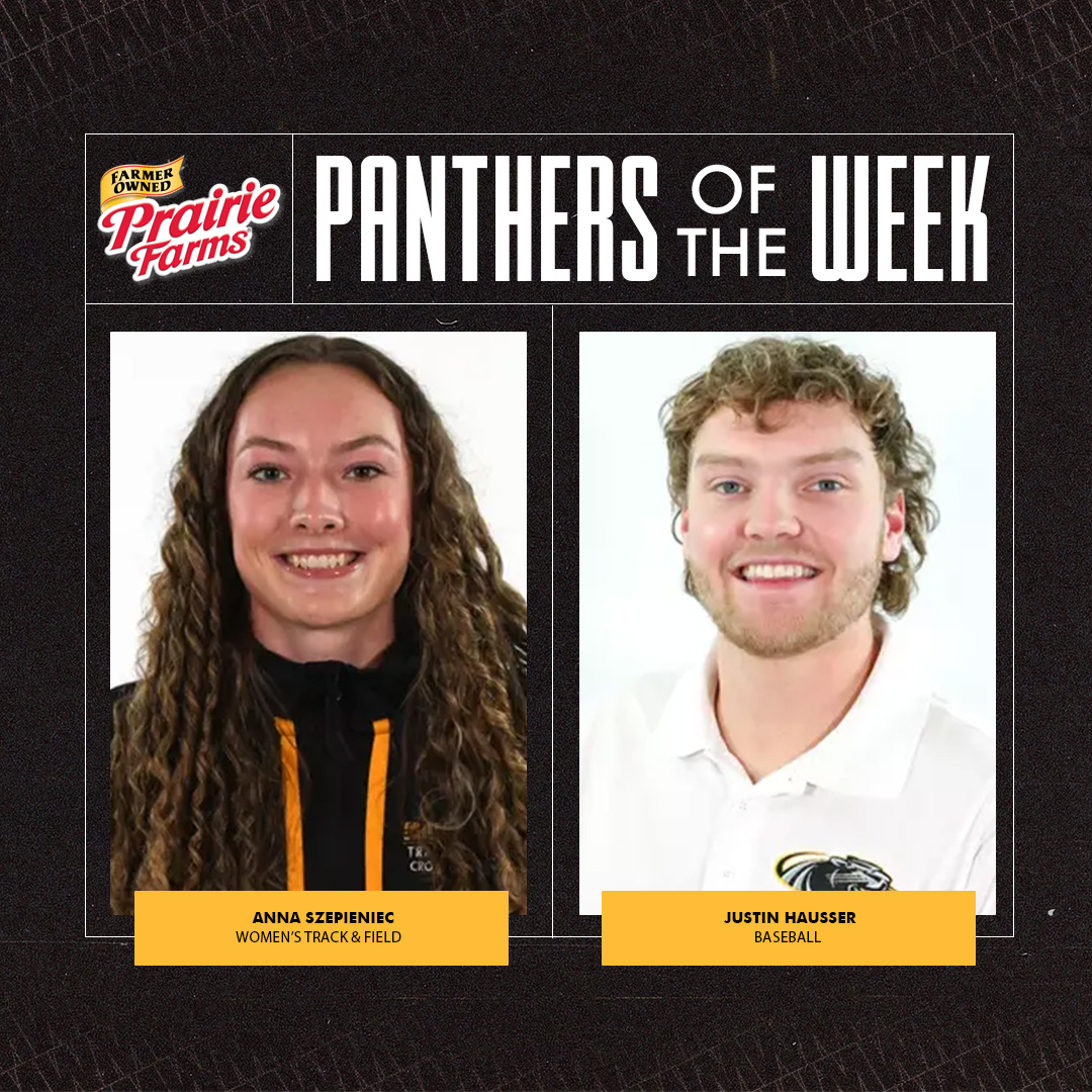 MKEPanthers's tweet image. Here are your MKE Panthers of the Week!
Anna Szepieniec
Track & Field 🏃♀️
Szepieniec set a new career best in winning the long jump, reaching 5.99m Friday!
Justin Hausser
Baseball ⚾️
Hausser became the 10th member of the "200-Hit Club" with a 5-for-5 game Thursday at Oakland!