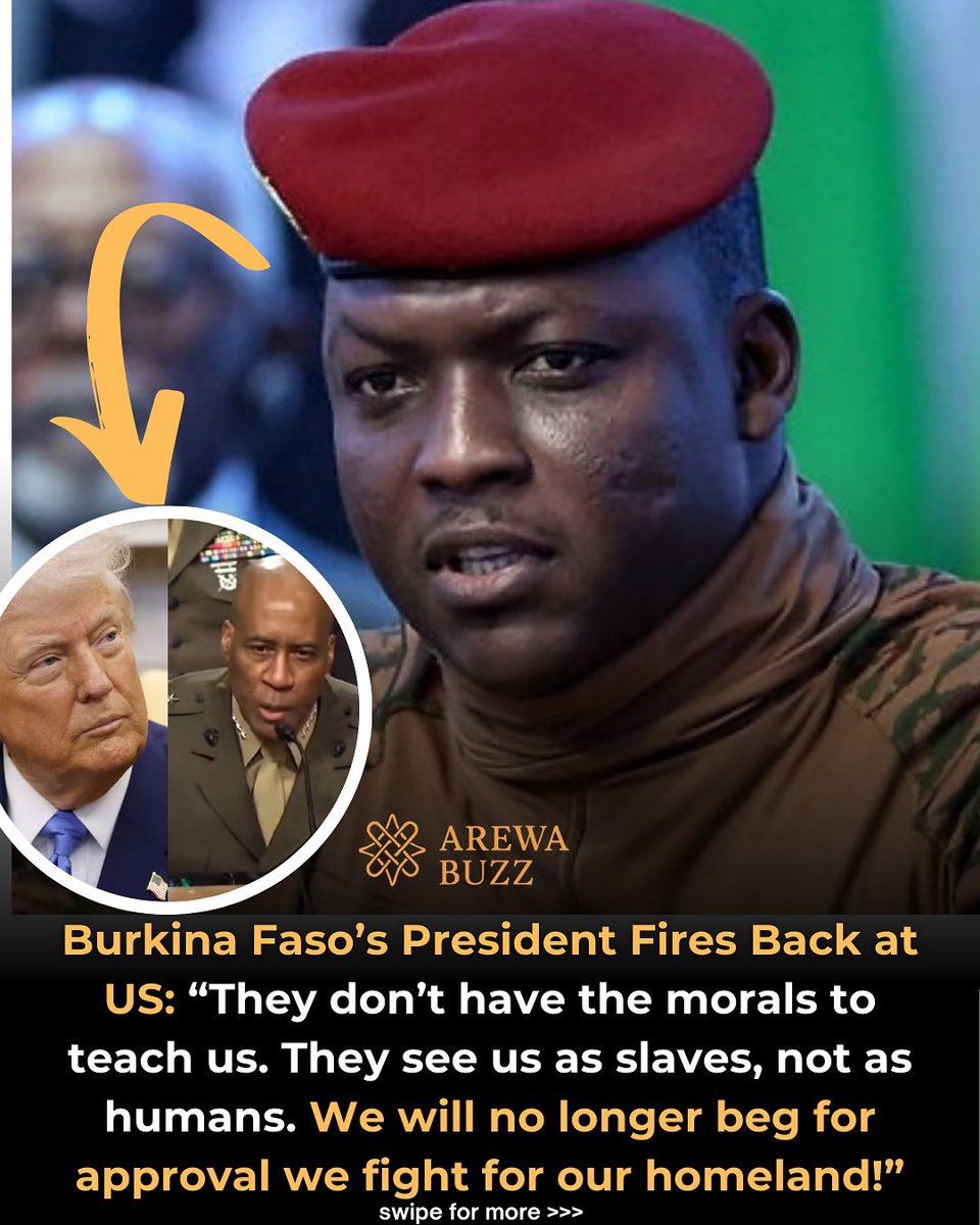 Joe__Bassey's tweet photo. “The US don’t have the morals to teach us”- Captain Ibrahim Traore of Burkina Faso 🇧🇫 https://t.co/OXjrqhyb5f