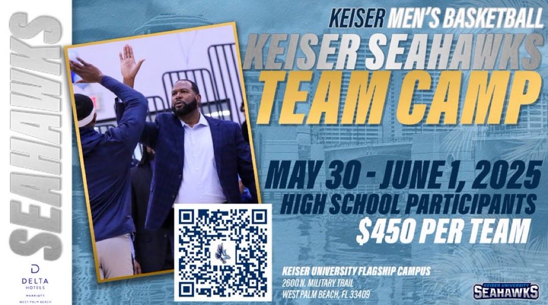 Keiser Men's Basketball (@kuseahawksmbb) on Twitter photo 🚨LAST CALL FOR TEAM CAMP🚨
We will be shutting registration down for Team Camp Wednesday evening and have a few spots remaining.
We have another GREAT field of teams attending again this summer!
If interested DM <a href="/CoachMaxSpinner/">Max Spinner</a> or register below.
kuseahawks.com/registrations/… 🚨LAST CALL FOR TEAM CAMP🚨
We will be shutting registration down for Team Camp Wednesday evening and have a few spots remaining.
We have another GREAT field of teams attending again this summer!
If interested DM <a href="/CoachMaxSpinner/">Max Spinner</a> or register below.
kuseahawks.com/registrations/…