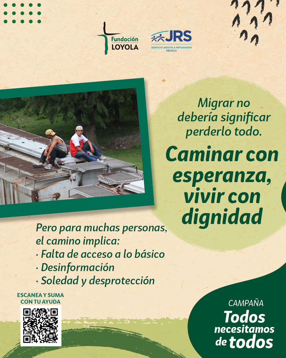 Muchas personas en situación de movilidad enfrentan obstáculos como desinformación, incertidumbre y falta de apoyo. En Fundación Loyola, en colaboración con <a href="/JRSMex/">JRSMX</a>, trabajamos para ofrecer espacios seguros y orientación a quienes más lo necesitan.

👉 Súmate a esta causa y