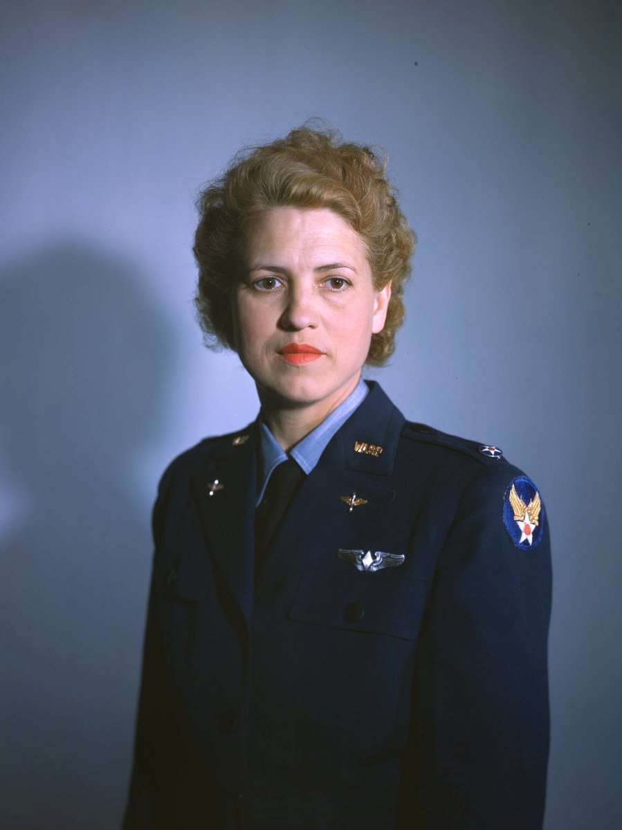 Jackie Cochran was a trail-blazing female aviator.  Among many achievements, on May 18 1953 Cochran was the first woman to break the sound barrier in a Sabre jet. She would become a sponsor of the Mercury 13 group, to prove women could be fully capable astronauts. [📷 USAF, 1947]