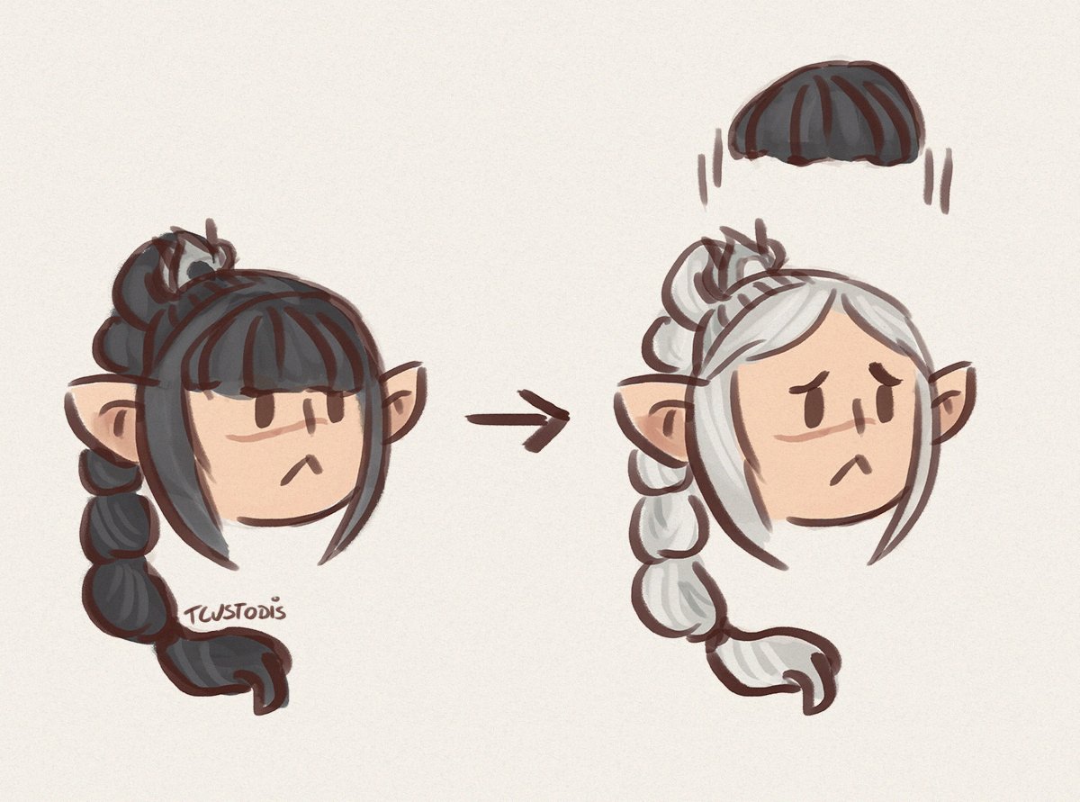 When I say her goofy bangs are part of her character development I'm not joking. You can finally see her pathetic pleading emoji face all the time Iove her.