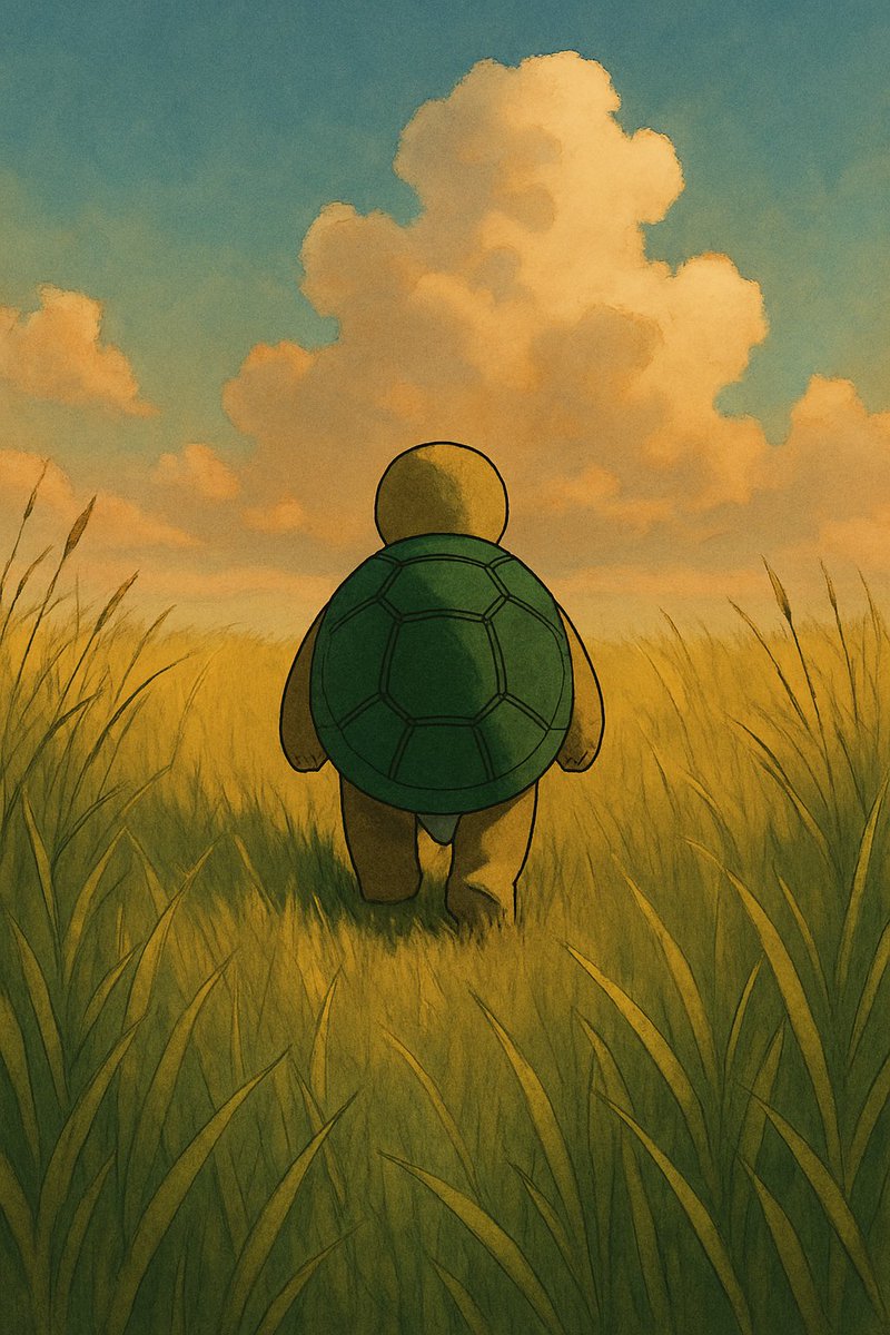 _Tlug's tweet photo. Tlug, slow and steady, walking into the sunset. $Tlug #memecoin #Tlug https://t.co/5q9OgEKhjy