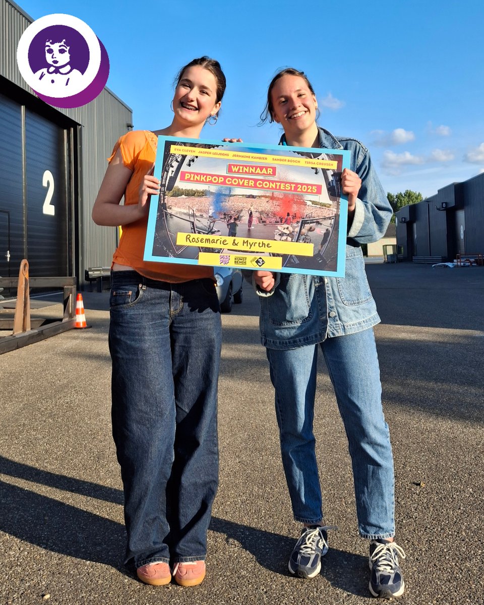 💜🏆 Rosemarie &amp; Mirthe winnen de Pinkpop Cover Contest 2025 met hun mash-up van Olivia Rodrigo! De jury was onder de indruk van hun energie &amp; speelplezier. Veel plezier op Pinkpop én de backstage tour!

Bekijk alle inzendingen: bit.ly/PP-cover-conte…