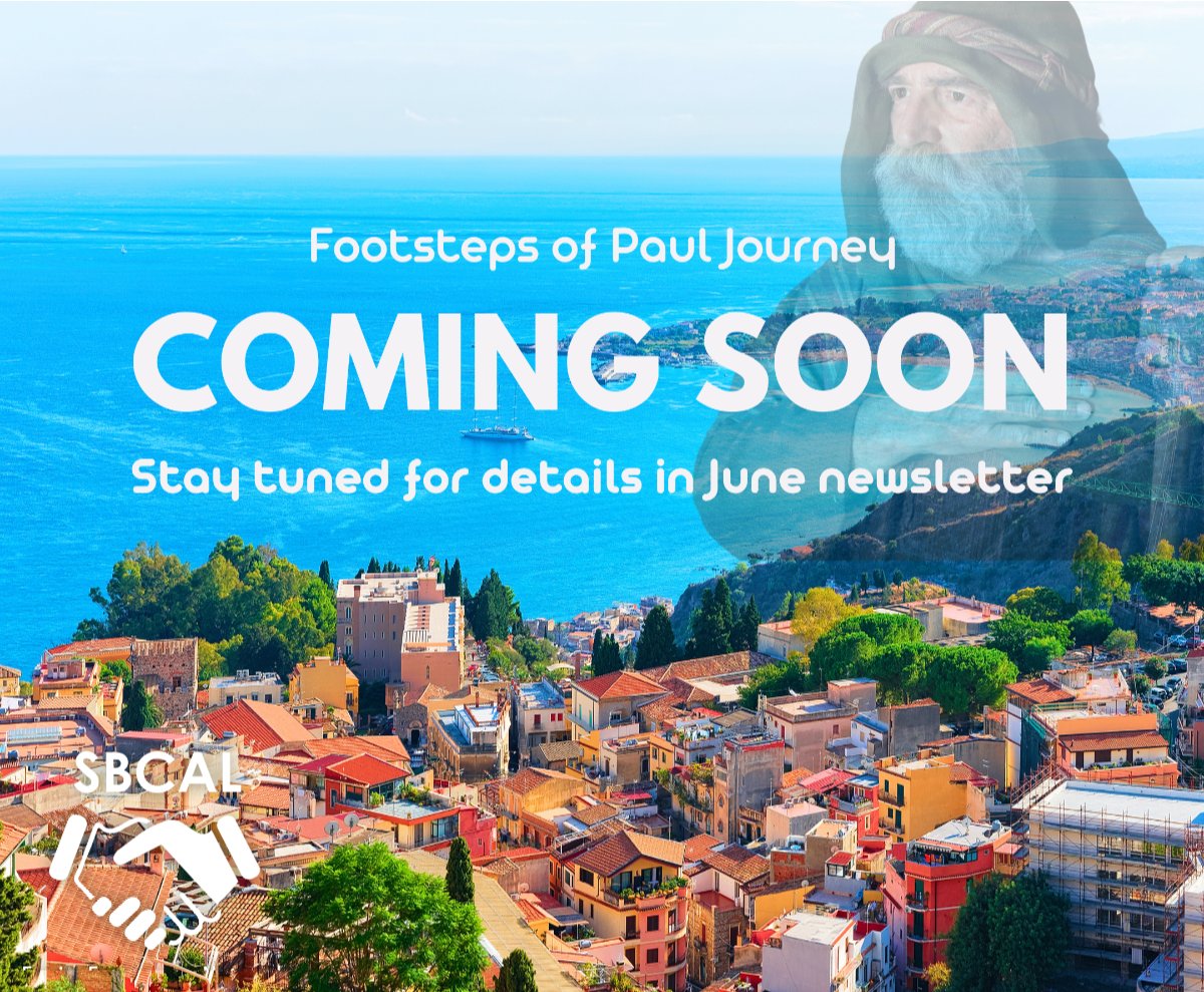 SBCAL is excited to offer a pilgrimage March 20-30, 2026. Registration is coming soon!