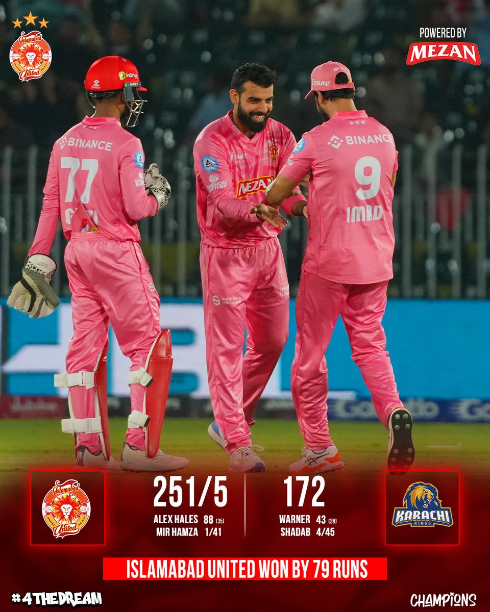 IsbUnited's tweet photo. DOMINANCE, sheer dominance, nothing else!

This one for the fans who always believe in their #RedHotSquad🦁

#IUvKK #HBLPSLX #UnitedWeWin https://t.co/xz5wAkEj29