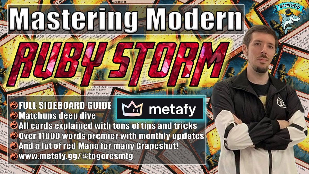 TogoresMTG's tweet image. 👑GIVEAWAY of 4X 120 MTGO Play Points codes! 👑

I&apos;m joining @TryMetafy and putting there all my Ruby Storm content and coaching sesions! 
To be able to win:
1️⃣ Follow me here✅
2️⃣ Retweet🔁

Another giveaway also happening on “the other platform” 😉
Ends 22/5