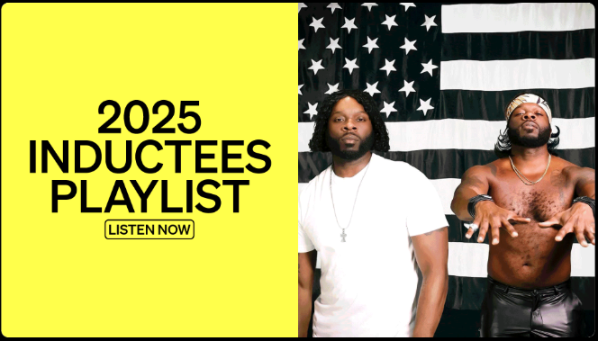phokenson's tweet photo. @BeyondTY @rockhall liked your version so much, they included it as the official picture of Outkast on their 2025 Inductees Playlist email! https://t.co/jXGLSHeYUd