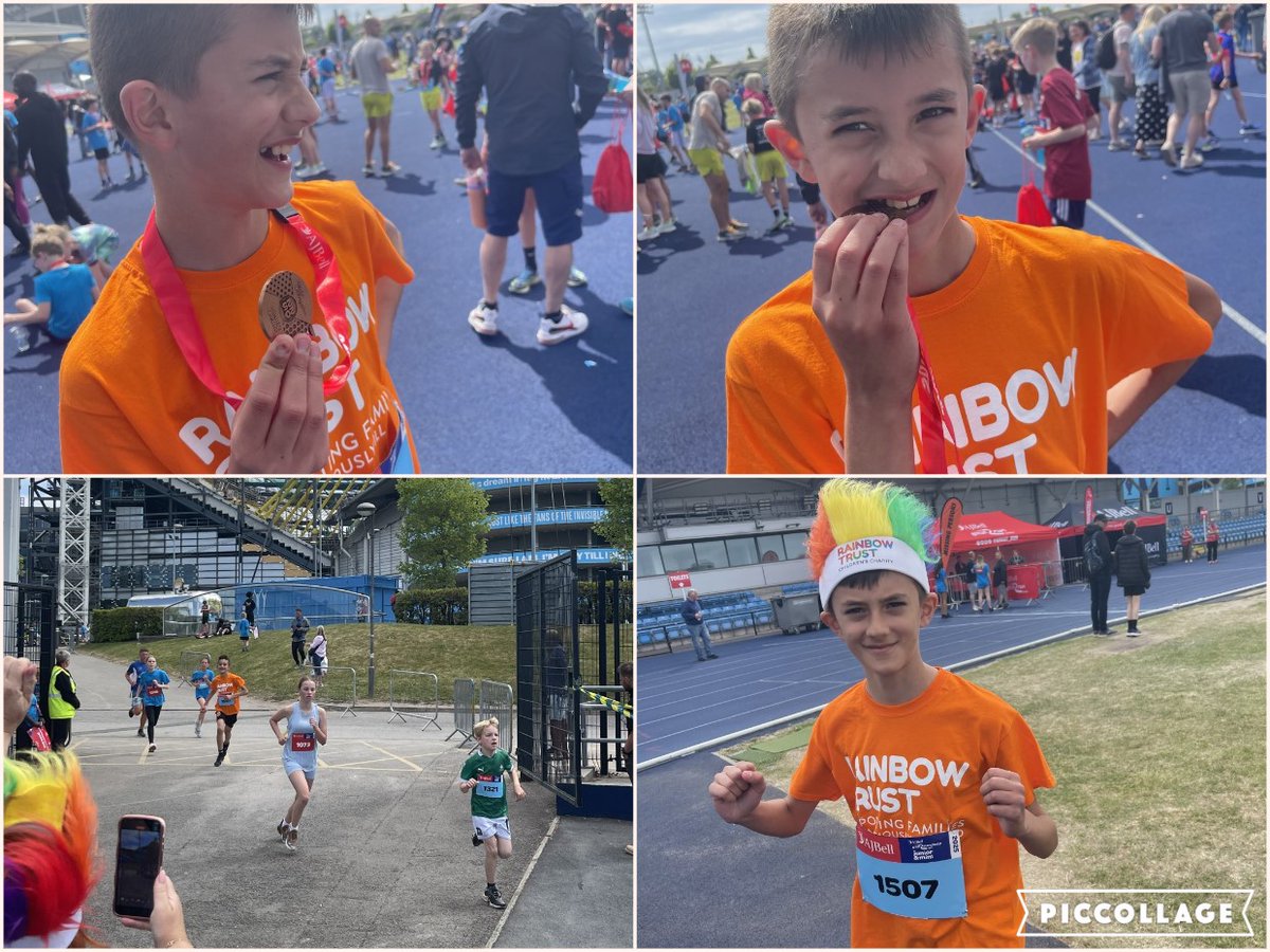 St James' Church of England Primary School (@stjceprimary) on Twitter photo Wow! We are super proud of O who used his time this weekend to run the AJ Bell Junior Great Manchester Run. He was placed 118 out of 500 and raised over Β£200 for The Rainbow Trust <a href="/RainbowTrustCC/">Rainbow Trust Childrenβs Charity</a>. What a fantastic example of kindness and generosity! ππ€ <a href="/ForwardAs1Trust/">Forward As One C of E Multi Academy Trust</a> Wow! We are super proud of O who used his time this weekend to run the AJ Bell Junior Great Manchester Run. He was placed 118 out of 500 and raised over Β£200 for The Rainbow Trust <a href="/RainbowTrustCC/">Rainbow Trust Childrenβs Charity</a>. What a fantastic example of kindness and generosity! ππ€ <a href="/ForwardAs1Trust/">Forward As One C of E Multi Academy Trust</a>