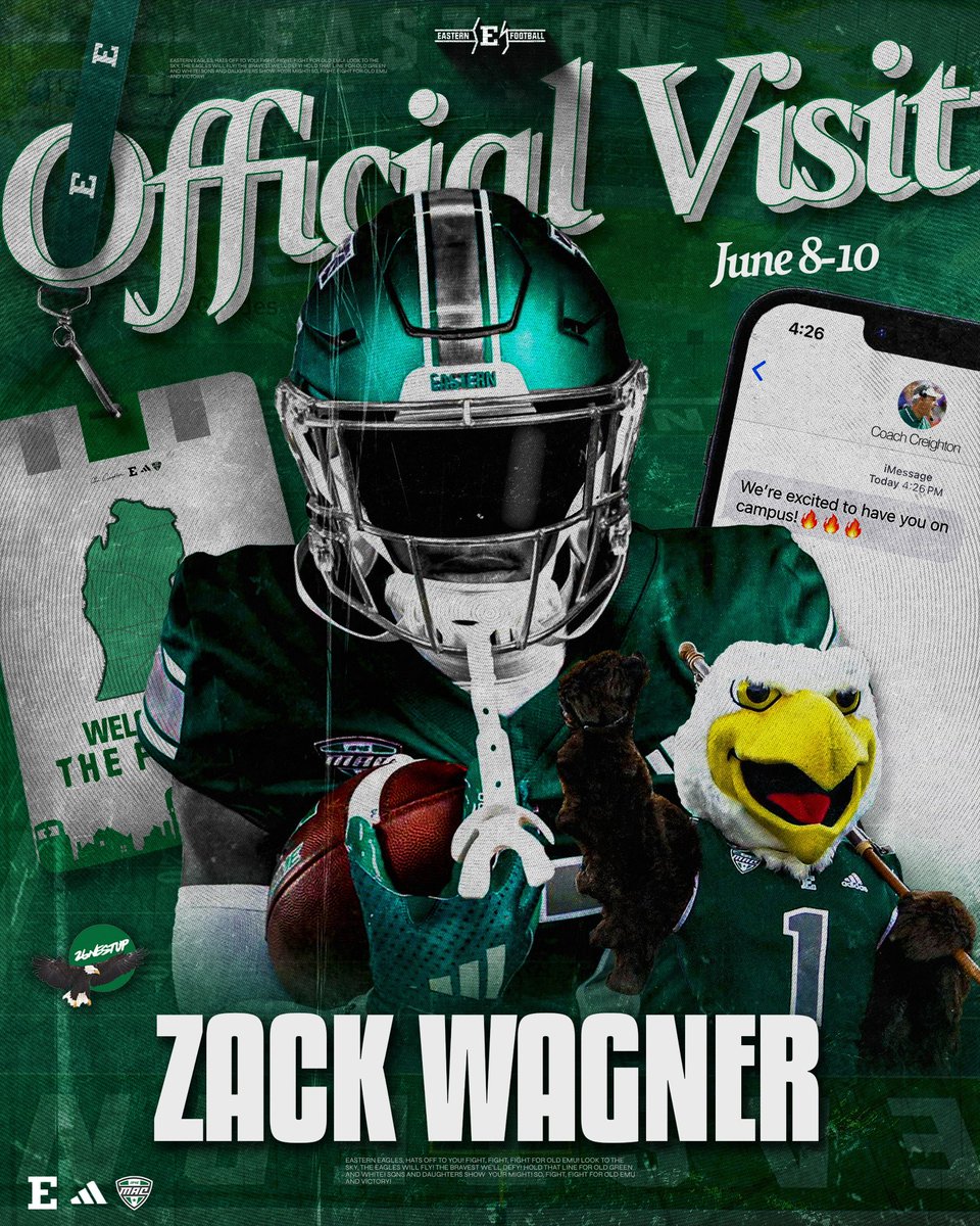 zackwagner_16's tweet image. Locked in! 🦅 @Coach80Cj @Coach_Creighton @EMUFB