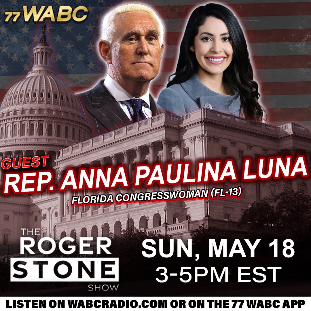 Roger Stone (@rogerjstonejr) on Twitter photo ICYMI
Congresswoman Anna Paulina (<a href="/realannapaulina/">Anna Paulina Luna</a>) Luna joined The Roger Stone Show on 77WABC Radio to Discuss WHATāS NEXT in the JFK Assassination Records Investigation!
š„š„š„
Listen: wabcradio.com/episode/anna-p⦠ICYMI
Congresswoman Anna Paulina (<a href="/realannapaulina/">Anna Paulina Luna</a>) Luna joined The Roger Stone Show on 77WABC Radio to Discuss WHATāS NEXT in the JFK Assassination Records Investigation!
š„š„š„
Listen: wabcradio.com/episode/anna-pā¦