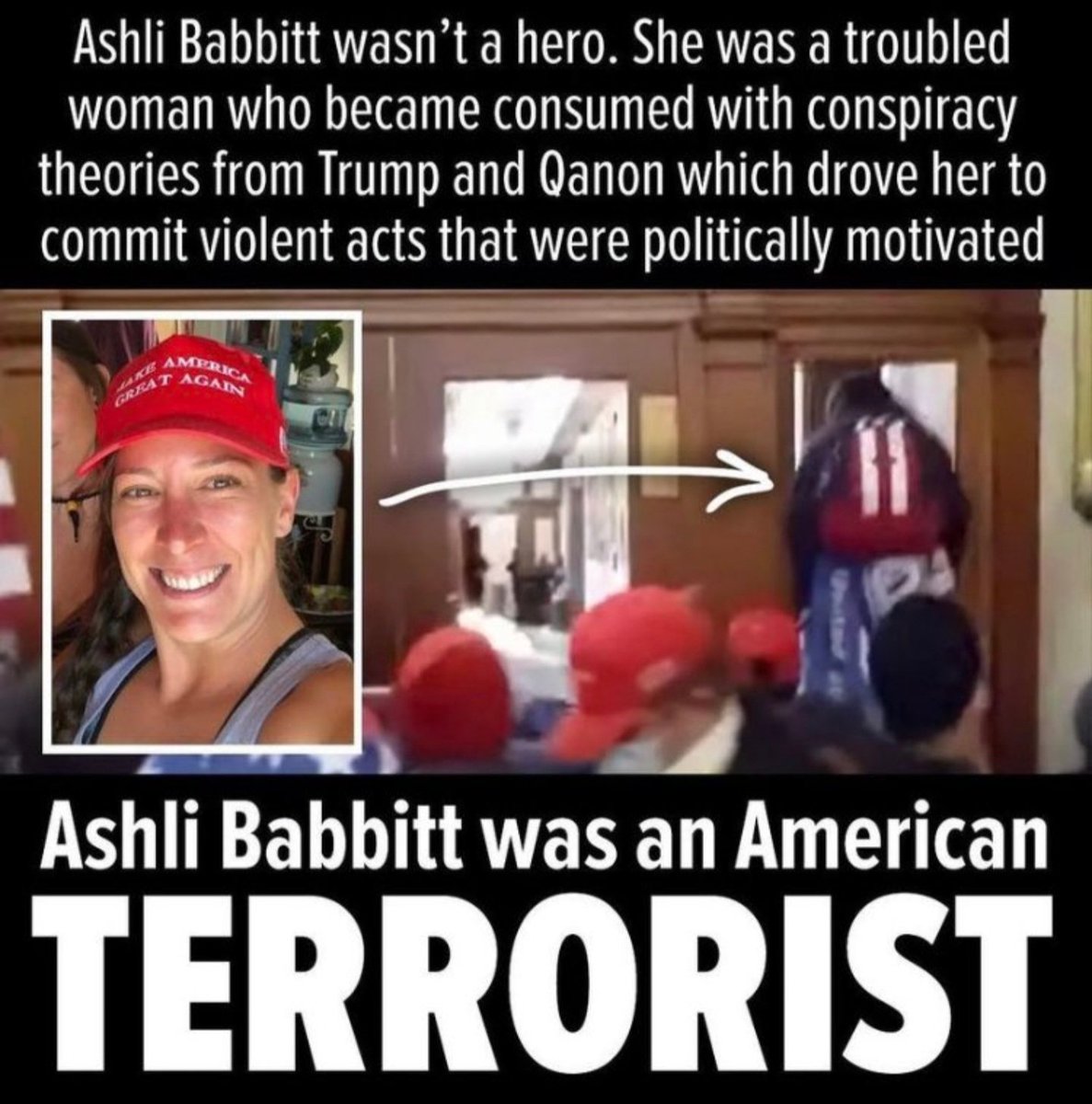 ProseccoLiquido's tweet image. US taxpayers will now pay Ashli Babbitt’s family $5 million.

Never forget