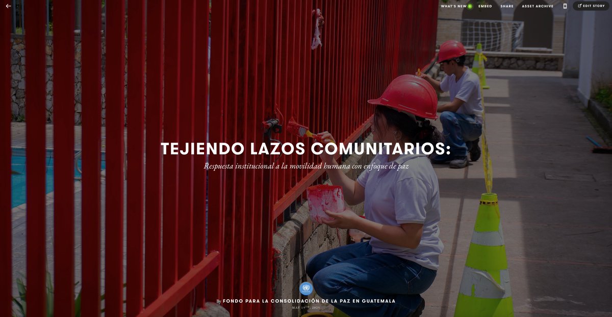 ONU Guatemala (@onuguatemala) on Twitter photo 🇸🇻🇬🇹🇭🇳 Tres países, una respuesta compartida.
El proyecto <a href="/UNPeacebuilding/">United Nations Peacebuilding</a> Trinacional aborda la movilidad humana desde una perspectiva de paz, con acciones de prevención de conflictos, coexistencia pacífica y cohesión social.
📸 Fotorreportaje👉 bit.ly/43obUcL 🇸🇻🇬🇹🇭🇳 Tres países, una respuesta compartida.
El proyecto <a href="/UNPeacebuilding/">United Nations Peacebuilding</a> Trinacional aborda la movilidad humana desde una perspectiva de paz, con acciones de prevención de conflictos, coexistencia pacífica y cohesión social.
📸 Fotorreportaje👉 bit.ly/43obUcL