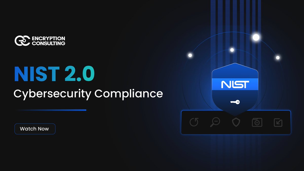 encryptioncons's tweet image. Discover the latest NIST 2.0 Cybersecurity Framework and its role in strengthening encryption standards and overall cybersecurity posture. 

ow.ly/FoEb50VV8HR

#NIST2 #CyberSecurityCompliance #EncryptionStandards #CyberRisk #Compliance #DataProtection #RiskManagement
