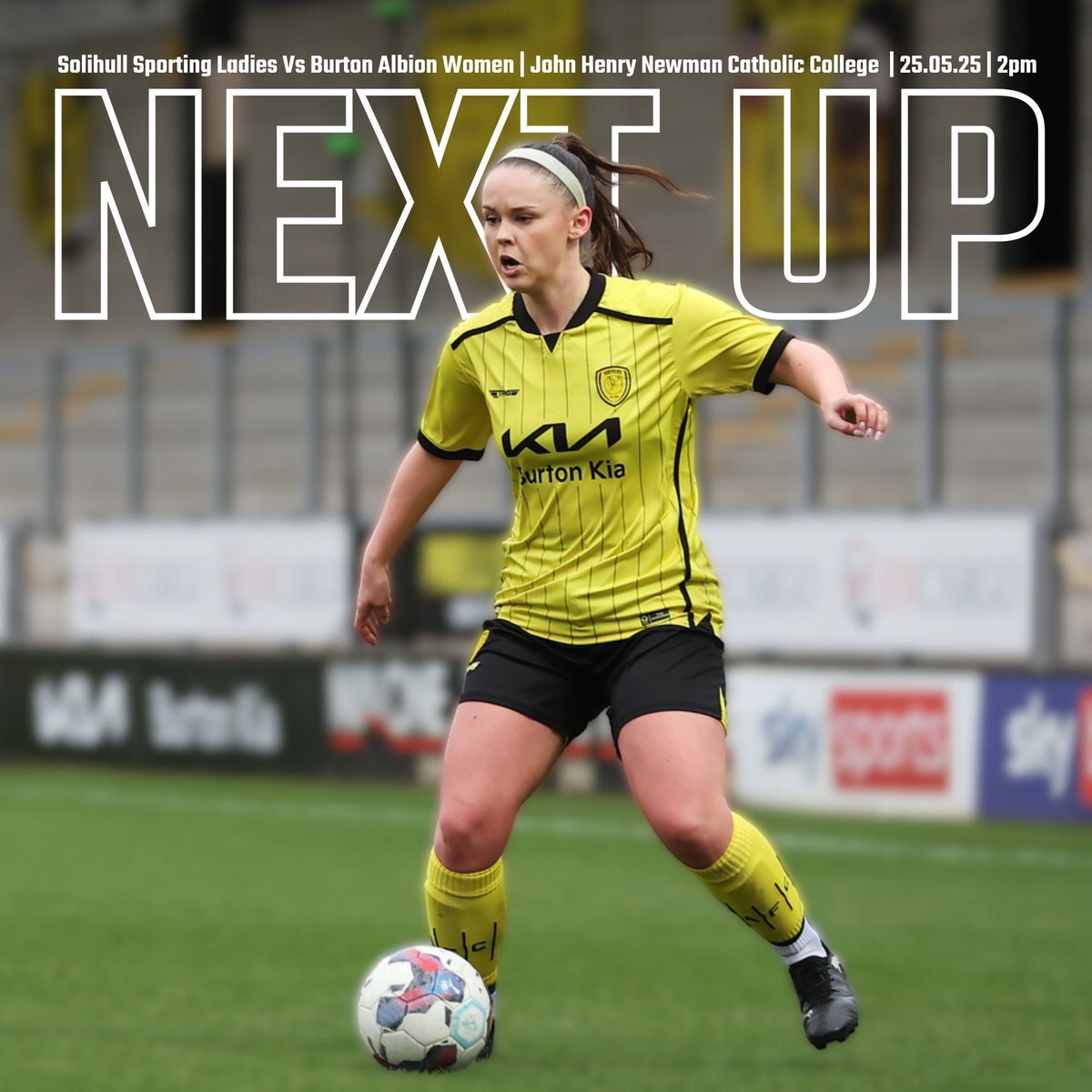This Sunday, we hit the road to take on Solihull Sporting Ladies in our last game of the season! 💪⚽️

Let’s finish strong — come down and show your support for the girls one last time! 🙌

#BAFC #BAWFC