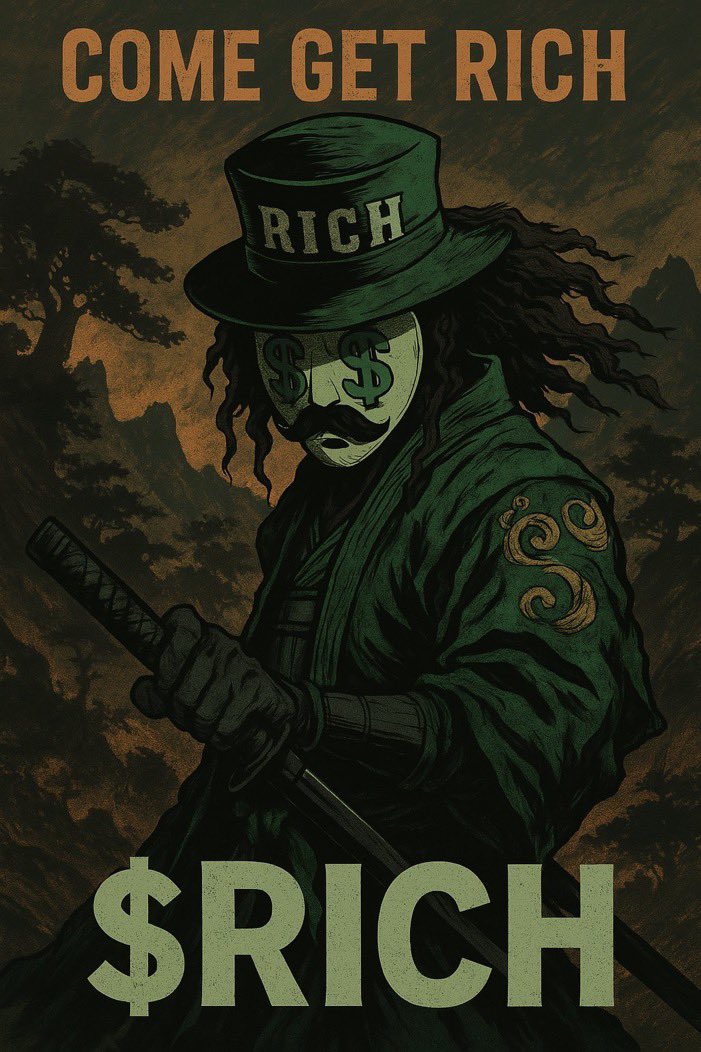 Not financial advice, but I’m tired of being the guy who always says “I almost bought.”

$HOUSE and #Titcoin  were cool.

$RICH ? Chart’s at the floor. Buybacks coming. 

Launchpad will be ready soon. 

Team still posting like it’s day 1.

I ain’t letting another one 5x without