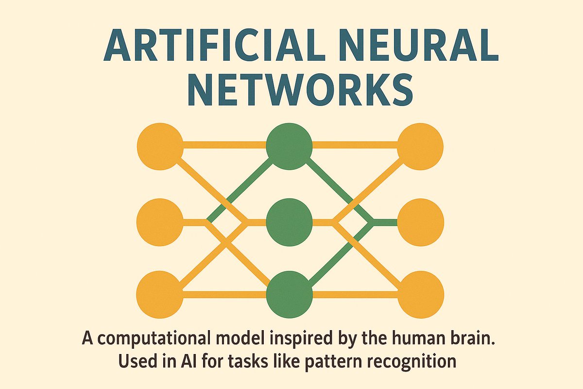 Alchetron's tweet image. Artificial Neural Networks
Inspired by the human brain, ANNs power many AI technologies today — from image recognition to language translation.
#artificialintelligence #neuralnetworks #machinelearning #deeplearning #aiinnovation #computervision