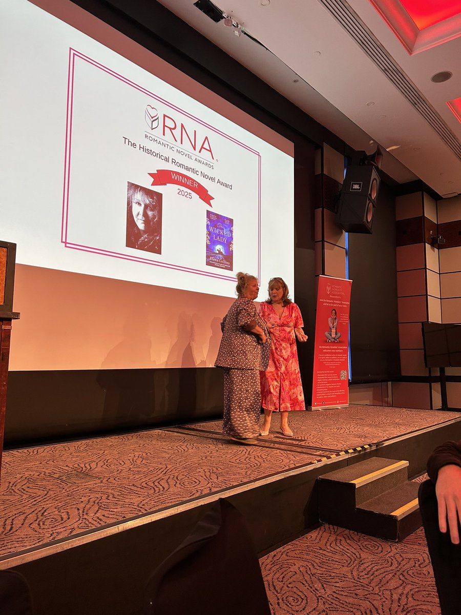RNAtweets's tweet photo. And our first joint winner for The Historical Romantic Novel 2025! It's Elena Collins (Judy Leigh) @JudyLeighWriter Congratulations!
#RNARomanticNovelAwards2025 #RespectRomFic https://t.co/qllnW8R2gA