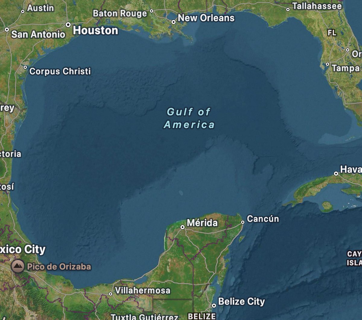 LucasSa56947288's tweet image. Who wants Apple Maps to change back from the Gulf of America to The Gulf of Mexico?
🙋🏾♂️