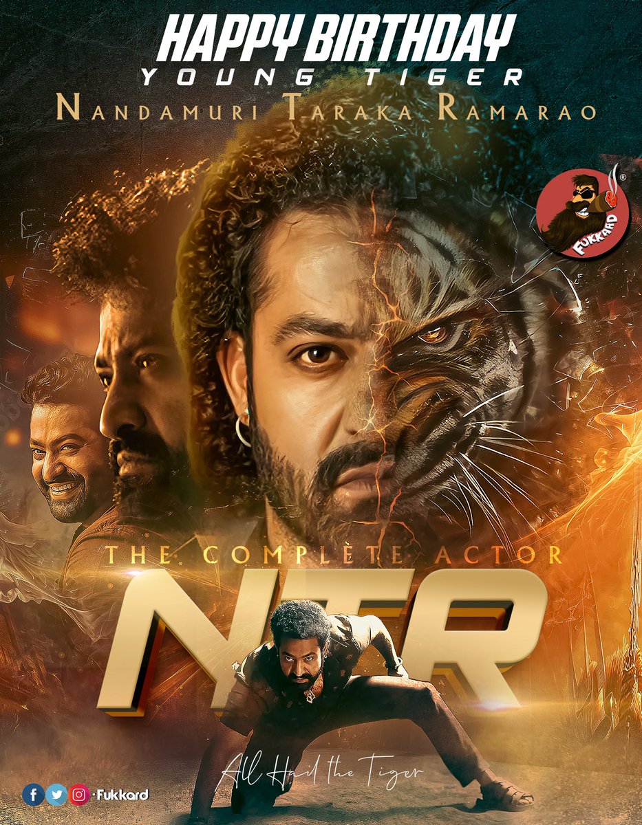 Fukkard's tweet photo. Happy 42nd Birthday Young Tiger #JrNTR, @tarak9999🐅

All the best for #War2, #NTRNeel &amp; #Devara2
#HappyBirthdayNTR https://t.co/GRCQYLWA5f