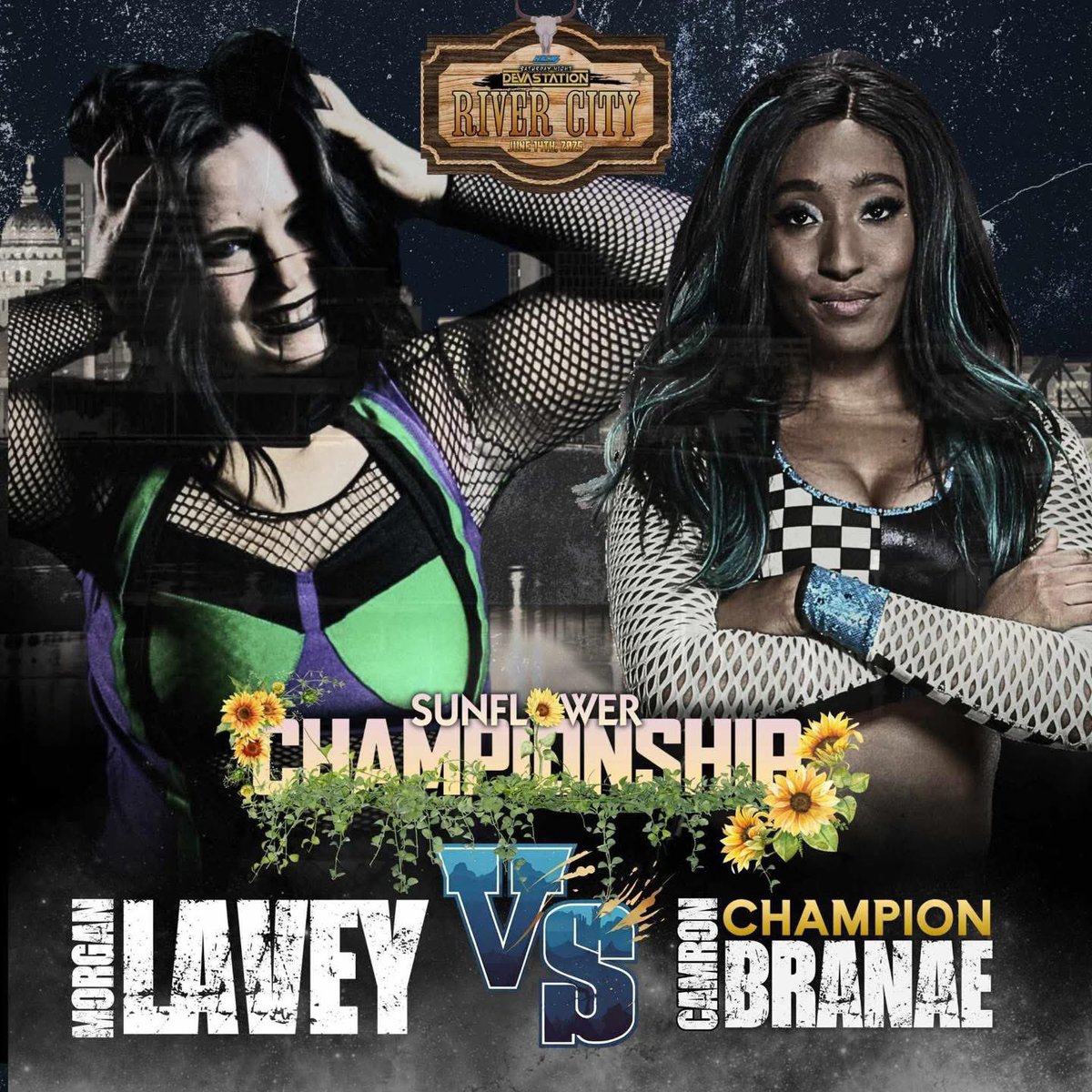 HCWLive23's tweet photo. ‼️MATCH ANNOUNCEMENT‼️

HCW Sunflower Championship
Camron BraNae (c) vs. Morgan Lavey 

HCW River City
June 14th at the 
Osage Rec. Center in
Wichita, KS

Don’t miss the new HCW Sunflower Champion’s first title defense. https://t.co/FRDlzWhJIa