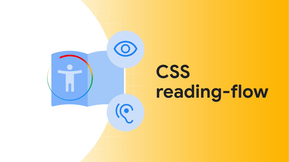 ChromiumDev's tweet photo. Help shape the future of web! Test Chrome's new CSS reading-flow and reading-order properties for intuitive focus order in flex &amp; grid layouts. Then, share your thoughts.

Get started here → https://t.co/gjUedMa9aj https://t.co/E2QLOkg3DP