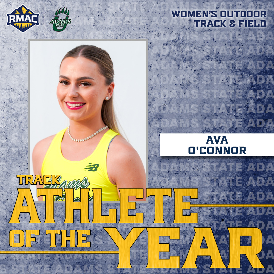 RMAC Sports (@rmac_sports) on Twitter photo The 2025 RMAC Women's Outdoor Track Athlete of the Year!
Ava O'Connor, Adams State!
#EverythingElevated | <a href="/ASUGrizzlies/">Adams State Grizzlies</a> The 2025 RMAC Women's Outdoor Track Athlete of the Year!
Ava O'Connor, Adams State!
#EverythingElevated | <a href="/ASUGrizzlies/">Adams State Grizzlies</a>