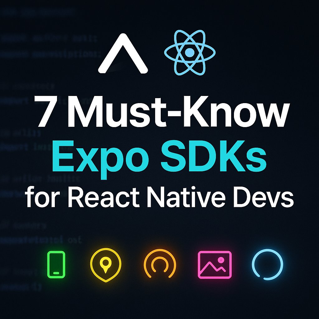AjeetSingh76422's tweet photo. Power up your React Native app with these 5 underrated Expo SDKs 💡

✅ No native setup
✅ Super easy to use
✅ Production-ready

Let’s explore with examples 👇

🧵 1/7 https://t.co/26ARsAuVeu