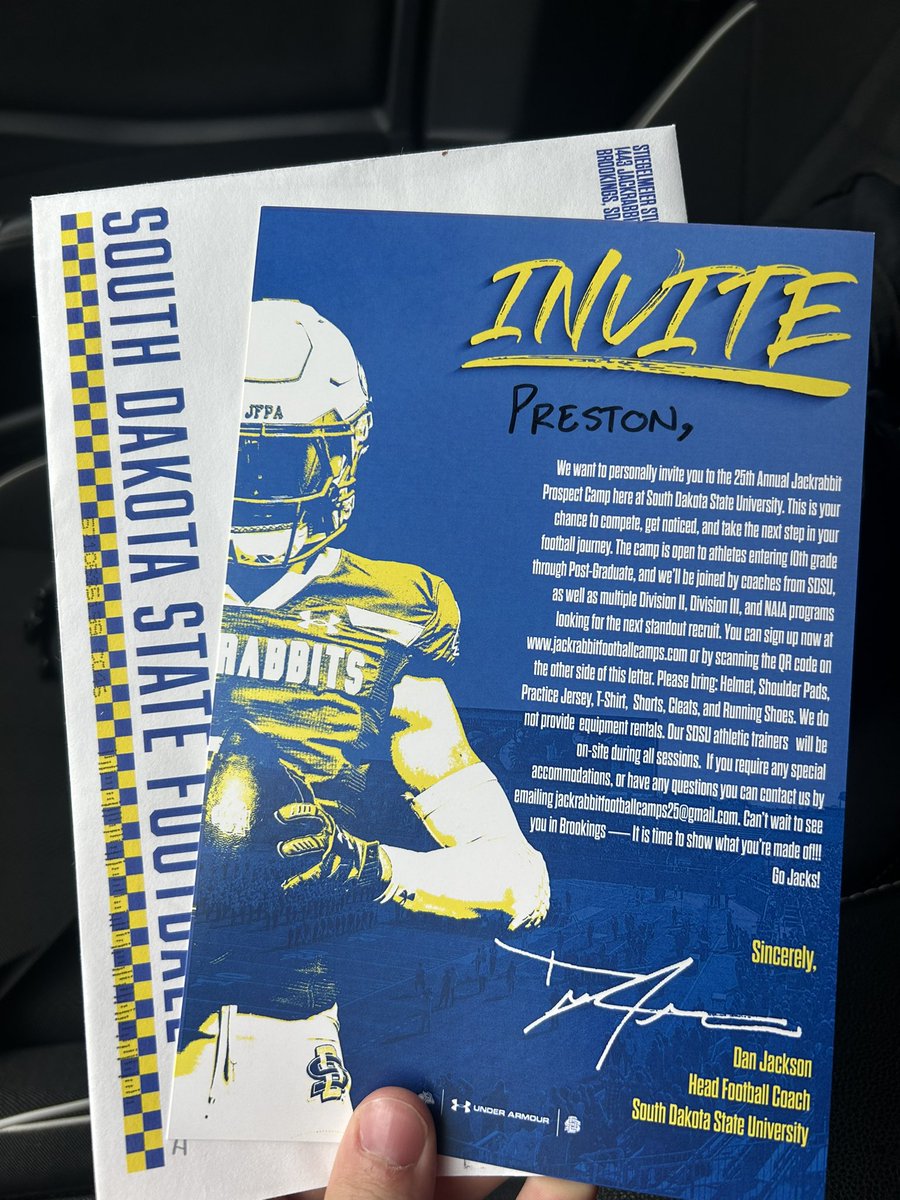 Thank you for the invite! <a href="/GoJacksFB/">SDSU Football</a> <a href="/CoachDtjackson/">Dan Jackson</a>