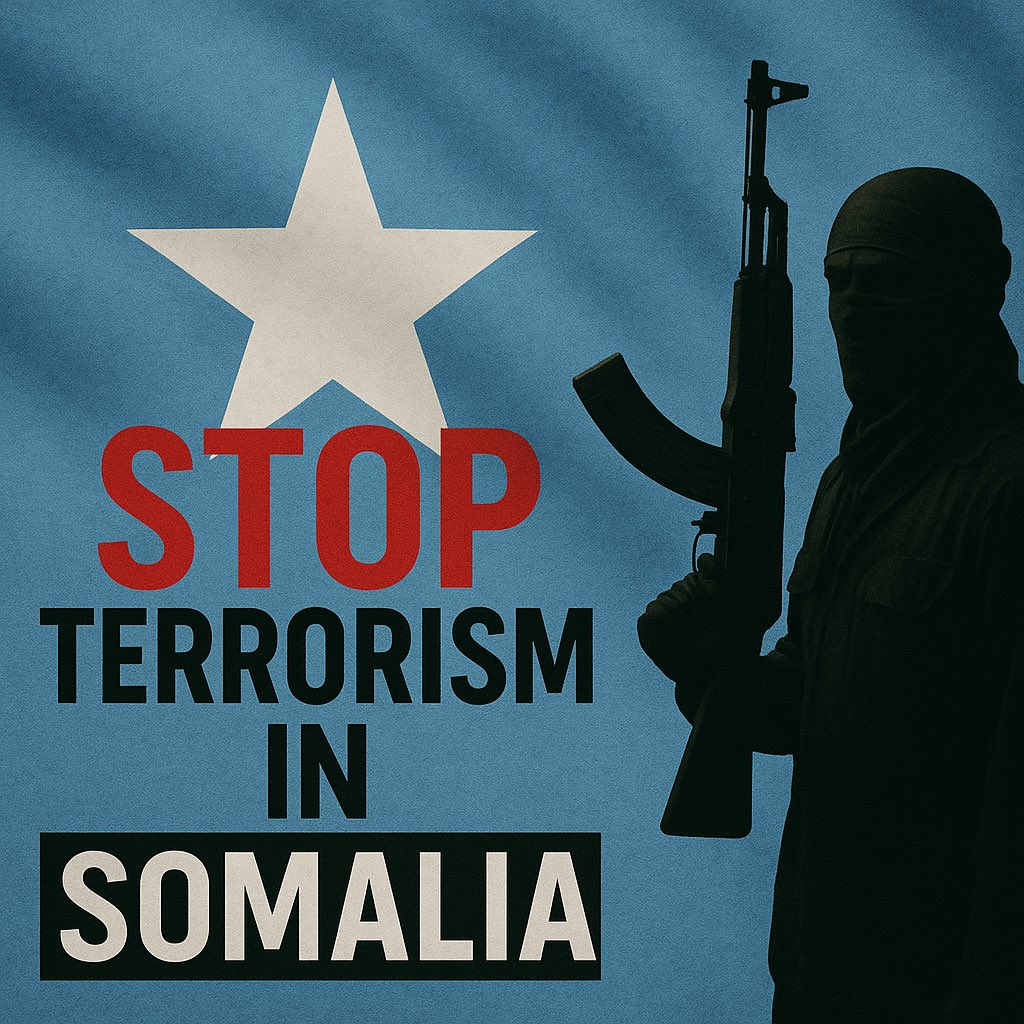AdaweSadik's tweet photo. Terror has no place in Somalia. πΈπ΄
#EndTerrorism #SomaliaStrong #NoToAlShabaab #AlShabaabMustFall https://t.co/BCfjnuhbB0