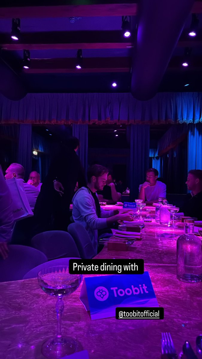 Private dining with Toobit 👨‍🍳🔥

Thank you for the invite <a href="/Toobit_official/">Toobit</a> 

#Toobit