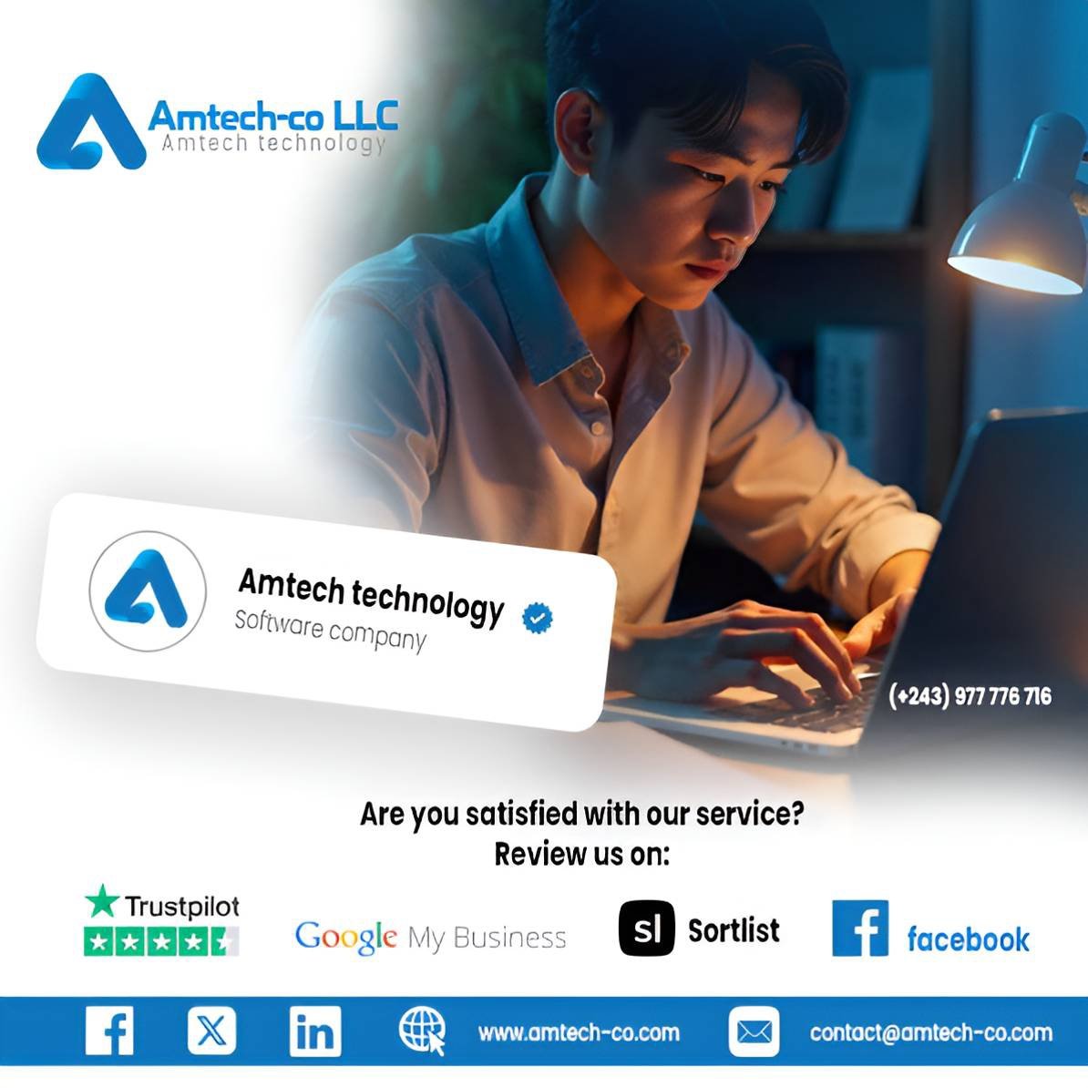 amtech_co_llc's tweet image. At Amtech Technology, we’re committed to providing top-notch digital solutions and outstanding customer service. If we've had the pleasure of working with you, we’d love to review us on: 
- Trustpilot
- Google My Business: 
- Facebook: 

#Amtech #reviews #feedback