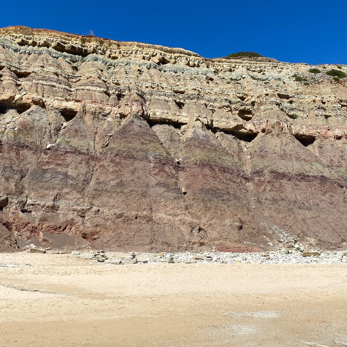 Cliffs are like time machines, each layer is millions of years…