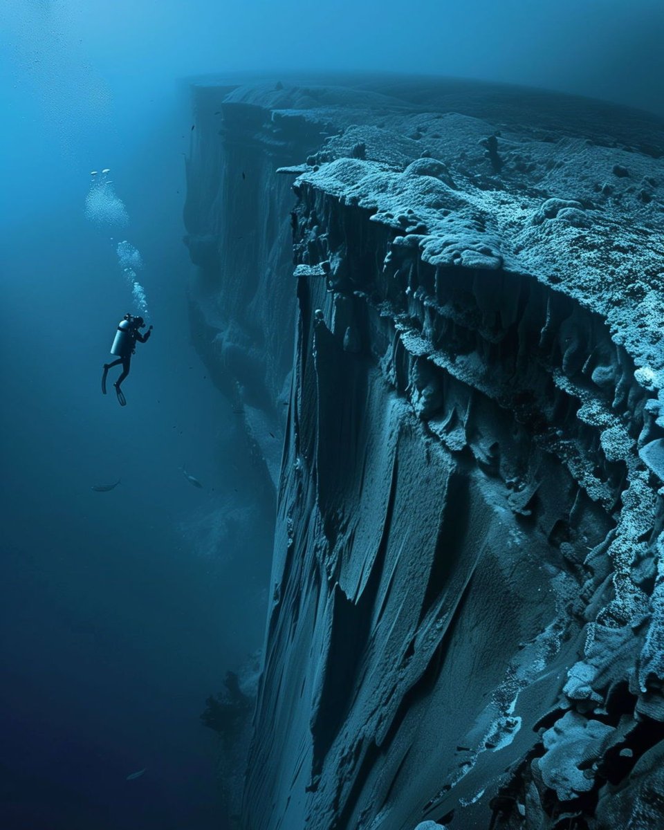 Impressive Underwater Cliff 🤿 Have you Ever Gone Scuba Diving ? 🌊
#scubadiving #underwater #art #photography