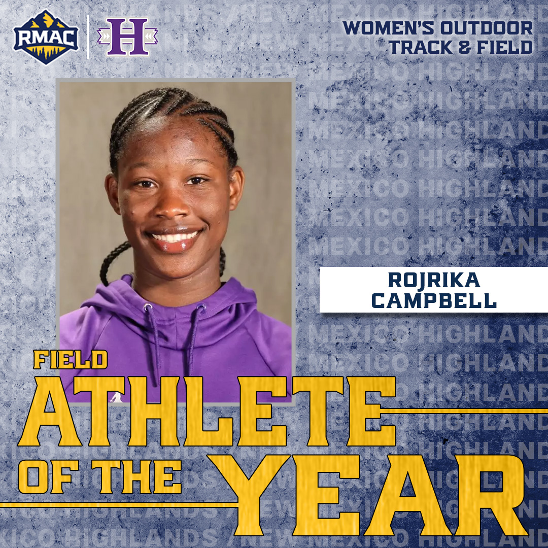 RMAC Sports (@rmac_sports) on Twitter photo The 2025 RMAC Outdoor Women's Field Athlete of the Year!
Rojrika Campbell, New Mexico Highlands
#EverythingElevated | <a href="/NMHU_Athletics/">NMHU Athletics</a> The 2025 RMAC Outdoor Women's Field Athlete of the Year!
Rojrika Campbell, New Mexico Highlands
#EverythingElevated | <a href="/NMHU_Athletics/">NMHU Athletics</a>