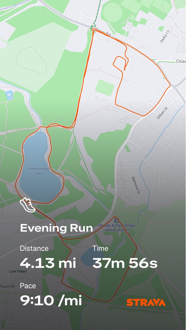 mackymc28's tweet photo. Went out tonight and got 4 miles in 🏃

No pissing about 🥵

#running #wigan #strava 

Check out my run on Strava.
https://t.co/Bb6ZUNnDvV https://t.co/M8l8oBrlI0