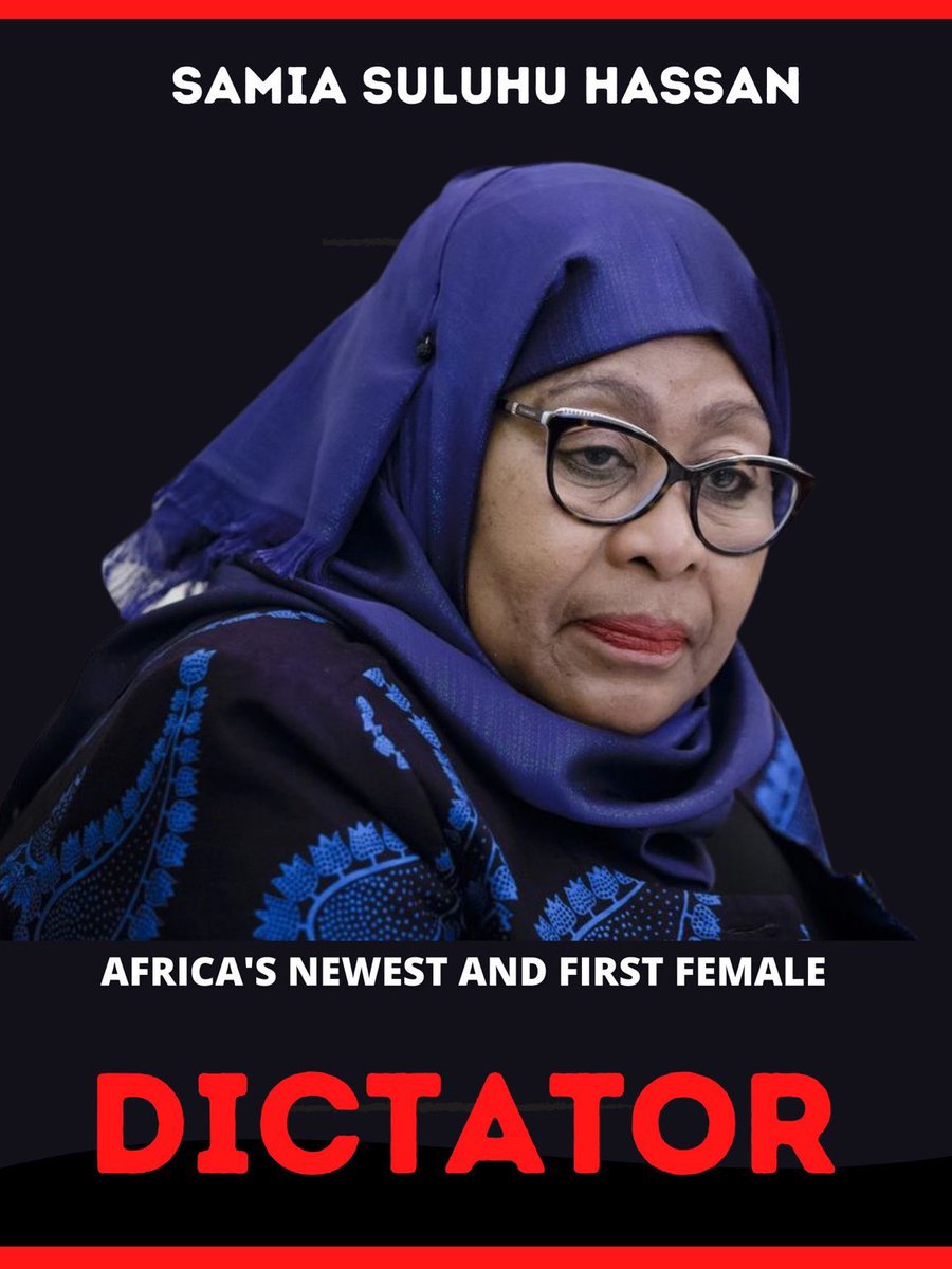 YenkoJoshua's tweet photo. Dictator Samia Suluhu Hassan. There should not be diplomatic ties between Kenya and Tanzania as long as this Mafia is still in power.

#FreeActivists ll #FreeTunduLissuNow ll Natembeya ll EACC ll Retire https://t.co/051j7gn78O