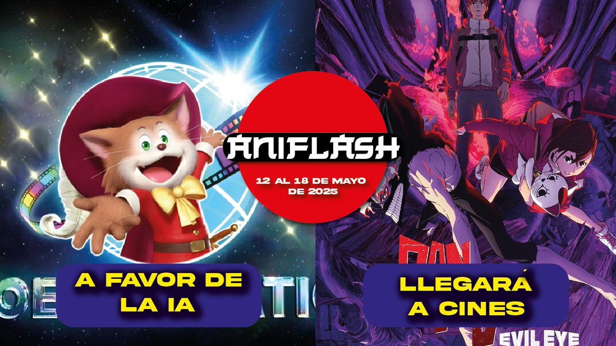animexas's tweet photo. Aniflash semanal con las notas más relevantes del mundo del anime del 12 al 18 de mayo de 2025.

https://t.co/uUZoODO4p3

#anime #Youtube #otaku https://t.co/wS3t6lpo2z