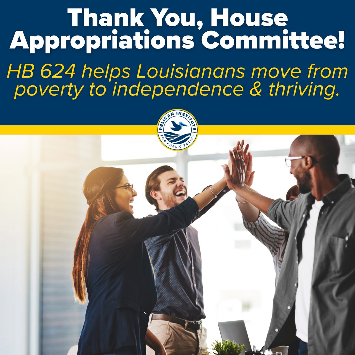 PelicanInst's tweet photo. 👏 Thank you to the House Appropriations Committee for advancing Rep. @StephBerault’s “One Door” bill (HB 624)! This smart reform helps Louisianans move from poverty and dependency to independence and thriving.
#lalege #lagov #OneDoor #WorkforceReform https://t.co/hp5jtD5gOK