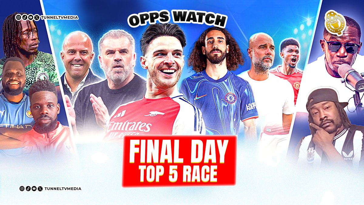 Wirtz Rejects City &amp; Liverpool | Man Utd vs Tottenham | Arsenal Secure 2nd youtube.com/live/U6qVINKv2… via <a href="/YouTube/">YouTube</a>
Live now. 
Join us. Have your say
<a href="/Tunneltvmedia/">Tunnel Television</a> <a href="/Patrickchito/">Patrick True City Fan TV</a> <a href="/spurskingstv/">👑Spurs Kings 👑TV</a> <a href="/babafemi_FX/">|OG|SäBaLî|</a>