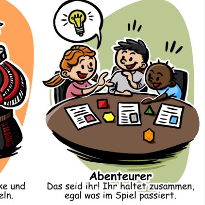 Auf der Niederrhein-Con werde ich eine Vorschau zeigen von meinem kleinen RPG Buch, an dem ich arbeite. 📕

RPG Begriffe wie "Würfel", "Monster" oder "Dungeon" werden mit bunten Bildern &amp; kindgerechten Sätzen erklärt.

🎲Schaut sehr gerne an meinem Stand vorbei.🎲