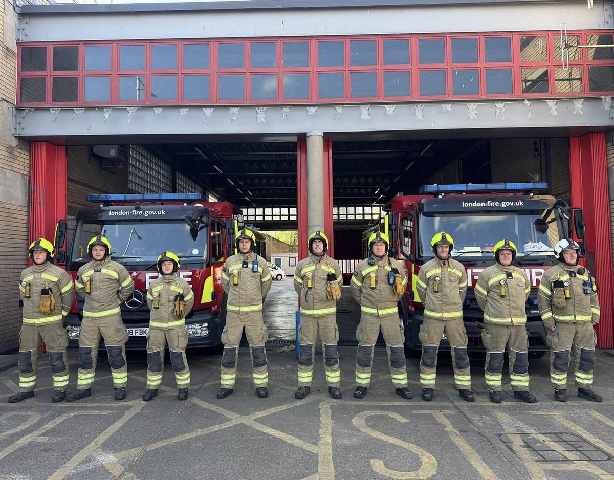 Red Watch Ilford paying tribute on the 80th anniversary of VE Day. Honouring the bravery and sacrifice of those who came before us. 

#VEDay80 #LestWeForget
#FirefightersRemember #IlfordRedWatch
#HonourAndRespect