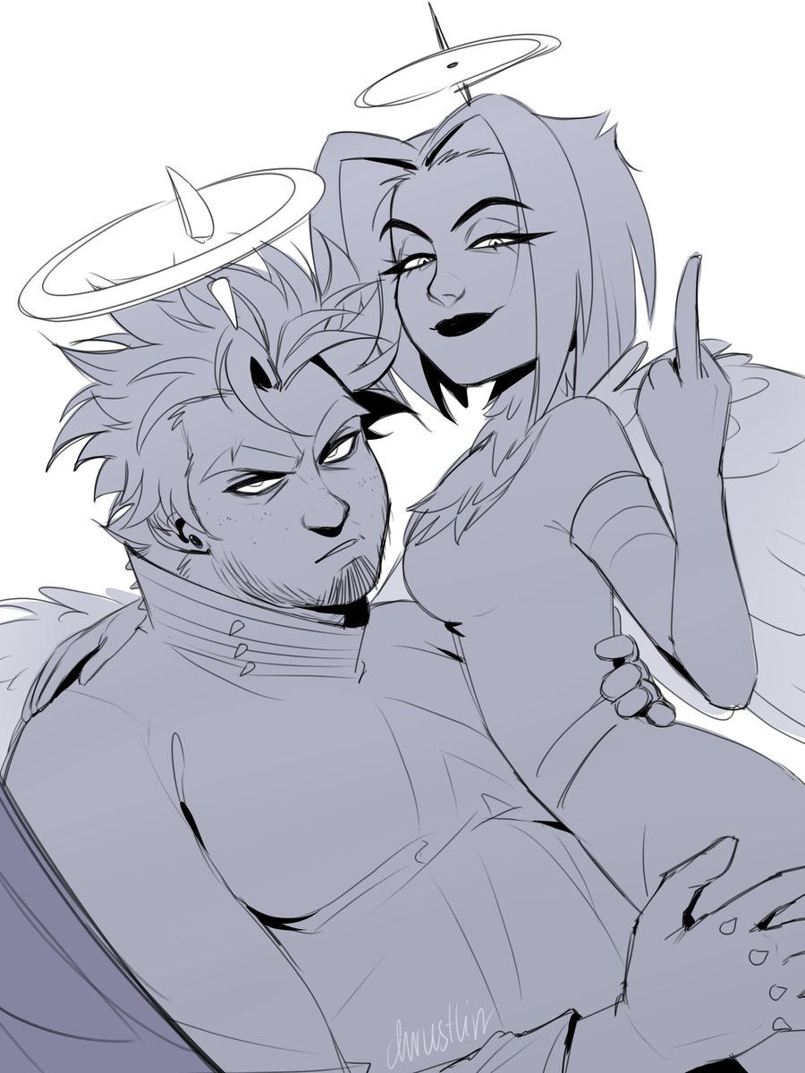 *the* power couple of hazbin #guitarspear #guardrock