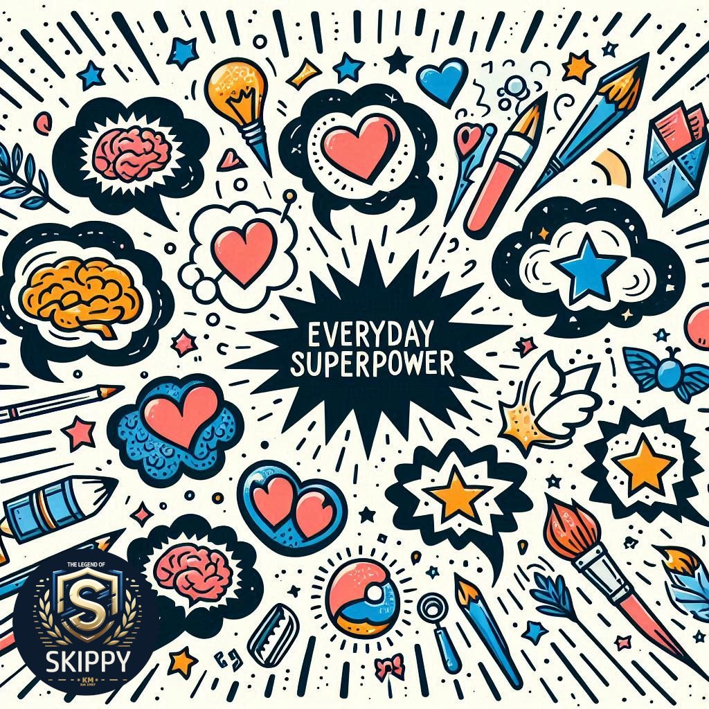 Everyone has a superpower.

Yours might be kindness, resilience, humour, creativity — or all of the above.

 ⚡What’s your hidden strength?

#UnlockYourPower #FindYourPower #TheLegendOfSkippy #EverydaySuperpowers #InspirationChallenge #PowerWithin